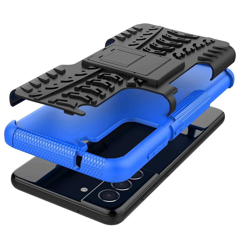 Outdoor Hülle für Samsung Galaxy S21 FE Tire Rutschfest Kickstand Schutz Cover