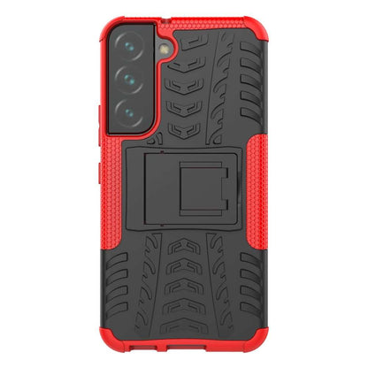 Outdoor Hülle für Samsung Galaxy S22 Tire Rutschfest Kickstand PC TPU Cover Case