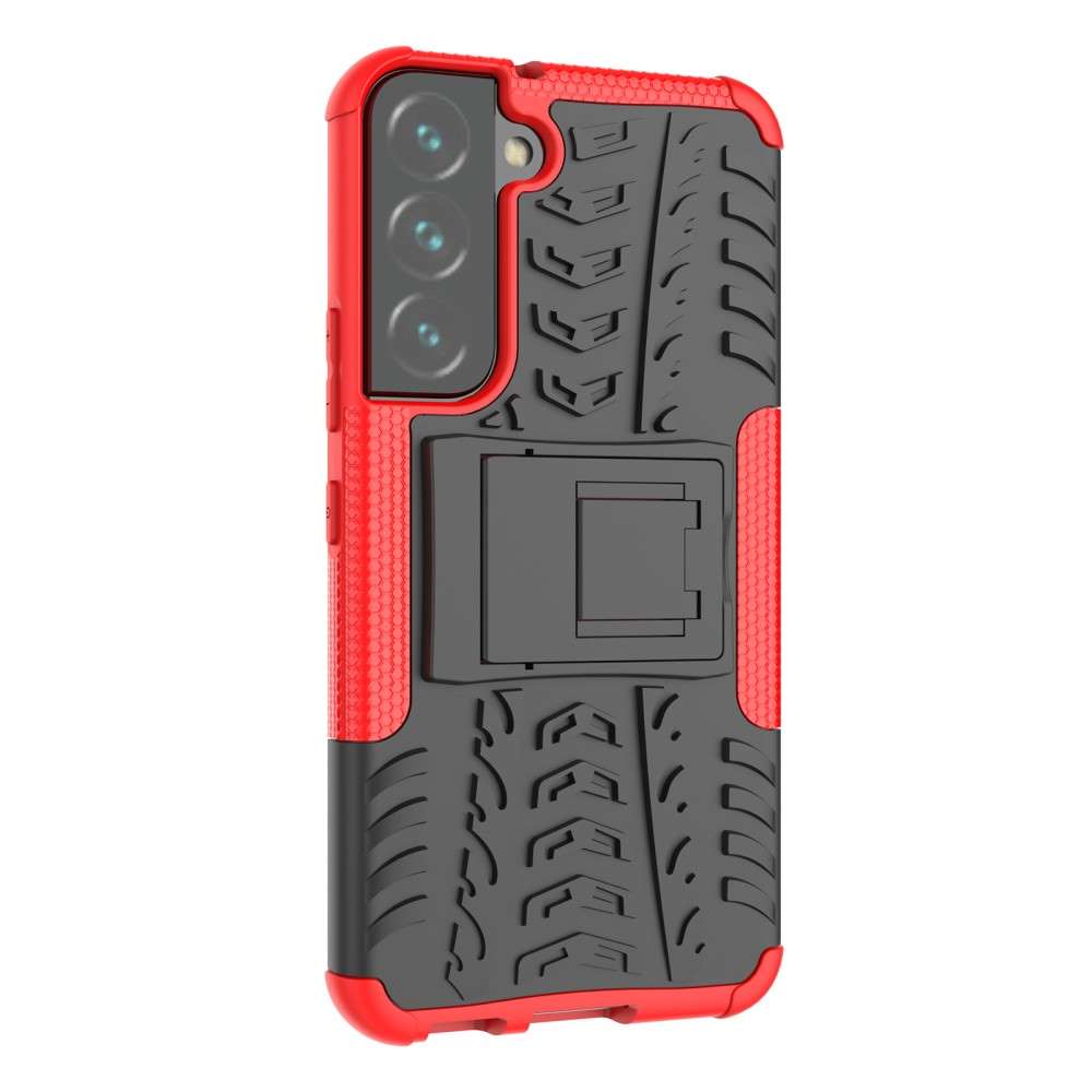 Outdoor Hülle für Samsung Galaxy S22 Tire Rutschfest Kickstand PC TPU Cover Case