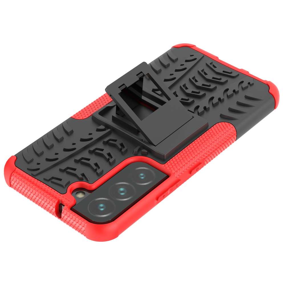 Outdoor Hülle für Samsung Galaxy S22 Tire Rutschfest Kickstand PC TPU Cover Case