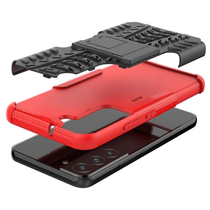 Outdoor Hülle für Samsung Galaxy S22 Tire Rutschfest Kickstand PC TPU Cover Case