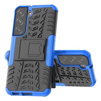 Outdoor Hülle für Samsung Galaxy S22 Tire Rutschfest Kickstand PC TPU Cover Case