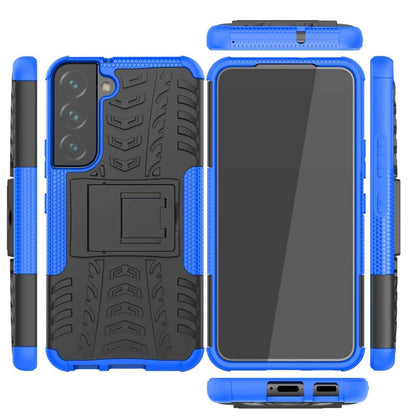 Outdoor Hülle für Samsung Galaxy S22 Tire Rutschfest Kickstand PC TPU Cover Case