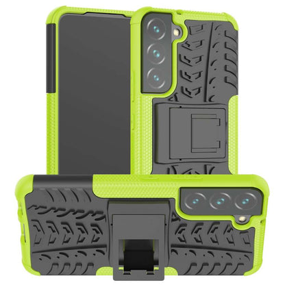 Outdoor Hülle für Samsung Galaxy S22 Tire Rutschfest Kickstand PC TPU Cover Case