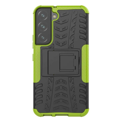 Outdoor Hülle für Samsung Galaxy S22 Tire Rutschfest Kickstand PC TPU Cover Case