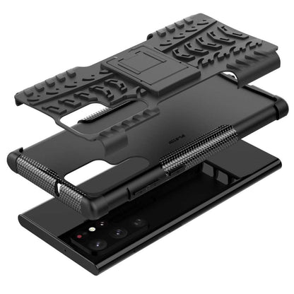 Outdoor Hülle für Samsung Galaxy S22 ULTRA Tire Rutschfest Stand PC TPU Case