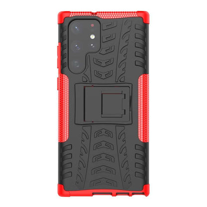 Outdoor Hülle für Samsung Galaxy S22 ULTRA Tire Rutschfest Stand PC TPU Case