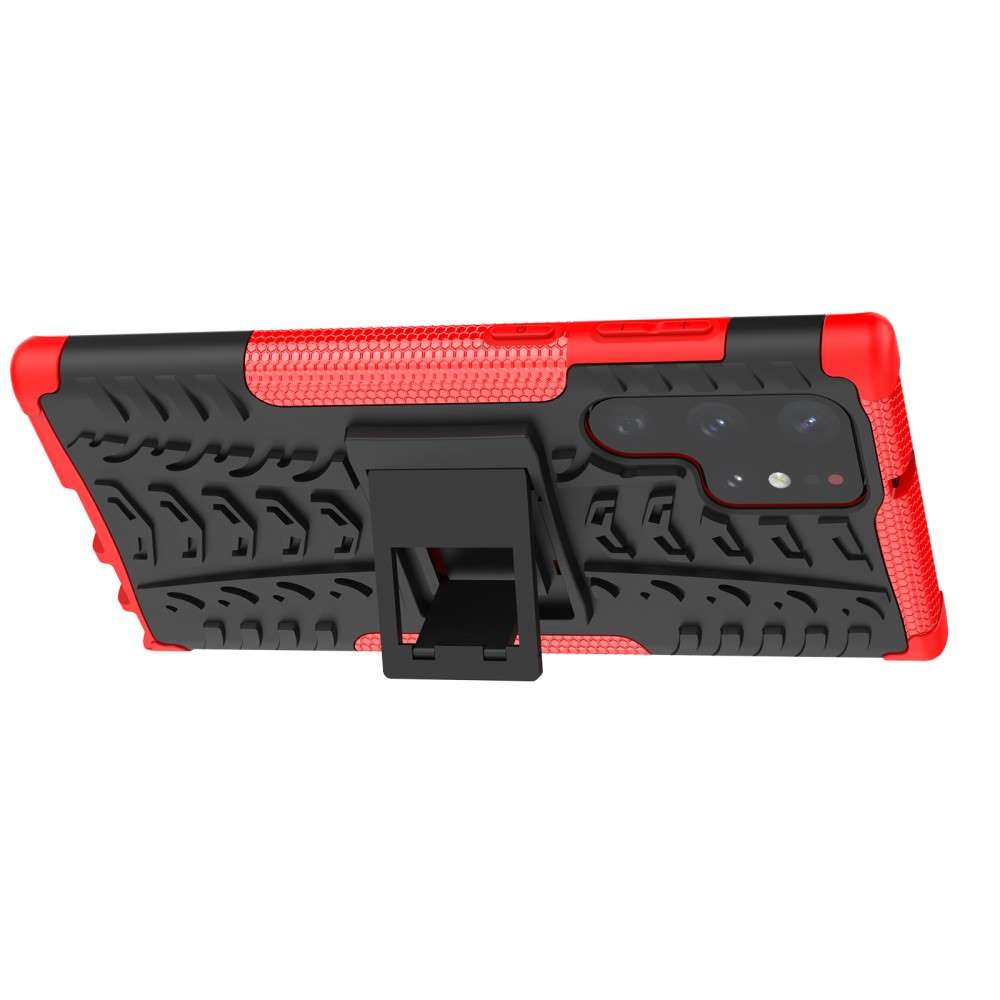 Outdoor Hülle für Samsung Galaxy S22 ULTRA Tire Rutschfest Stand PC TPU Case