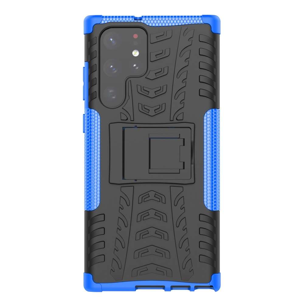 Outdoor Hülle für Samsung Galaxy S22 ULTRA Tire Rutschfest Stand PC TPU Case