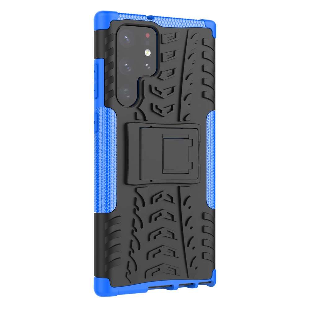 Outdoor Hülle für Samsung Galaxy S22 ULTRA Tire Rutschfest Stand PC TPU Case
