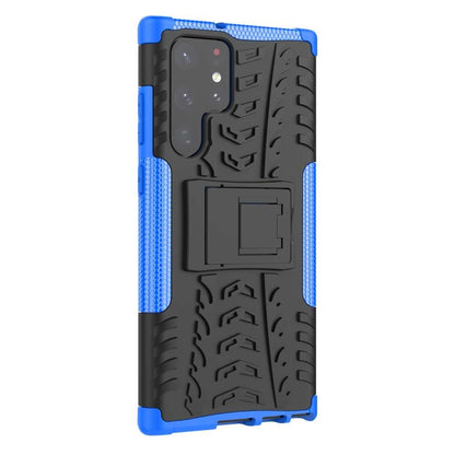 Outdoor Hülle für Samsung Galaxy S22 ULTRA Tire Rutschfest Stand PC TPU Case
