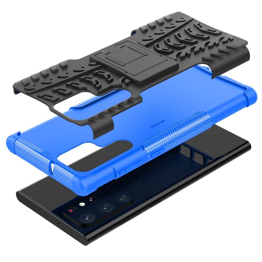 Outdoor Hülle für Samsung Galaxy S22 ULTRA Tire Rutschfest Stand PC TPU Case