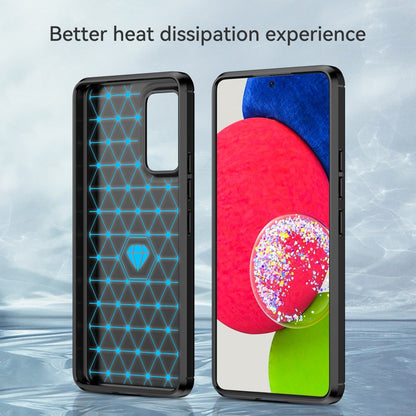 TPU Hülle für Samsung Galaxy A53 Carbon Fiber Skin Brushed Schutzcover Soft Case