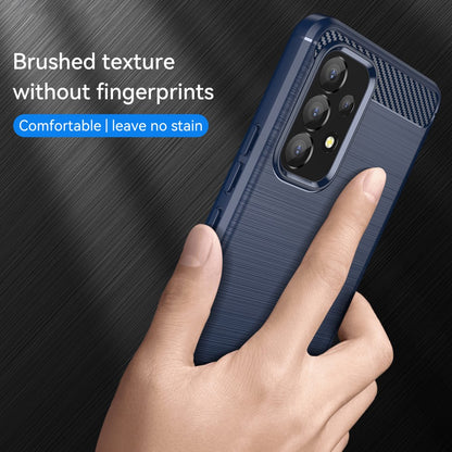 TPU Hülle für Samsung Galaxy A53 Carbon Fiber Skin Brushed Schutzcover Soft Case