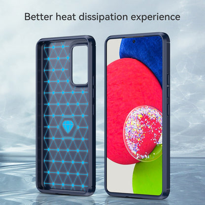 TPU Hülle für Samsung Galaxy A53 Carbon Fiber Skin Brushed Schutzcover Soft Case