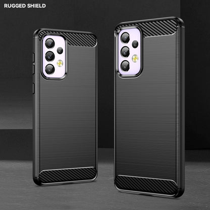 TPU Hülle für Samsung Galaxy A33 5G Carbon Fiber Skin Brushed Backcover Case