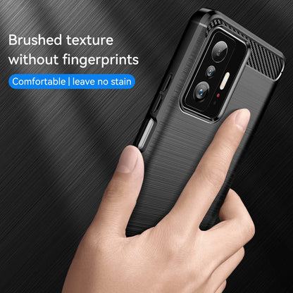 TPU Hülle für Xiaomi 11T 11T PRO Carbon Fiber Skin Brushed Schutzcover Soft Case