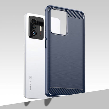 TPU Hülle für Xiaomi 11T 11T PRO Carbon Fiber Skin Brushed Schutzcover Soft Case