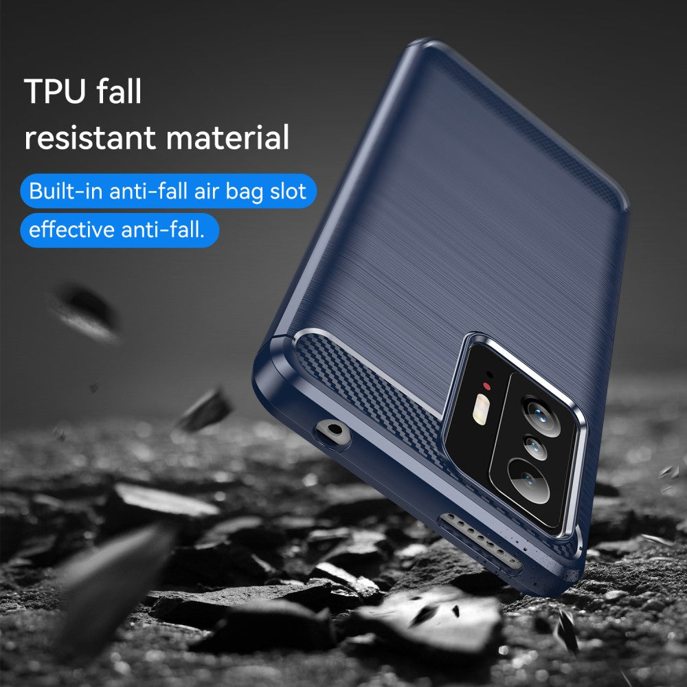 TPU Hülle für Xiaomi 11T 11T PRO Carbon Fiber Skin Brushed Schutzcover Soft Case