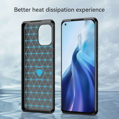 TPU Case für XIAOMI MI 11 Carbon Fiber Skin Brushed Schutz Hülle Soft Cover