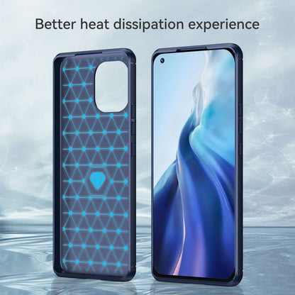 TPU Case für XIAOMI MI 11 Carbon Fiber Skin Brushed Schutz Hülle Soft Cover