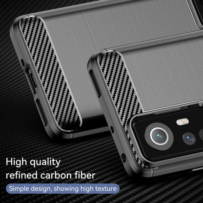 TPU Hülle für Xiaomi 12 12X Carbon Fiber Skin Brushed Schutz Backcover Soft Case