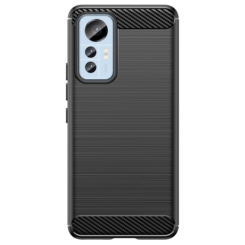 TPU Hülle für Xiaomi 12 LITE Carbon Fiber Skin Brushed Schutzcover Soft Case