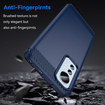 TPU Hülle für Xiaomi 12 LITE Carbon Fiber Skin Brushed Schutzcover Soft Case