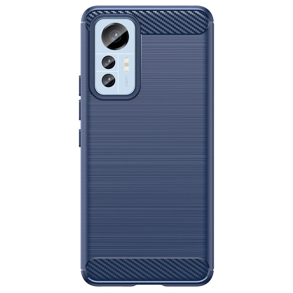 TPU Hülle für Xiaomi 12 LITE Carbon Fiber Skin Brushed Schutzcover Soft Case