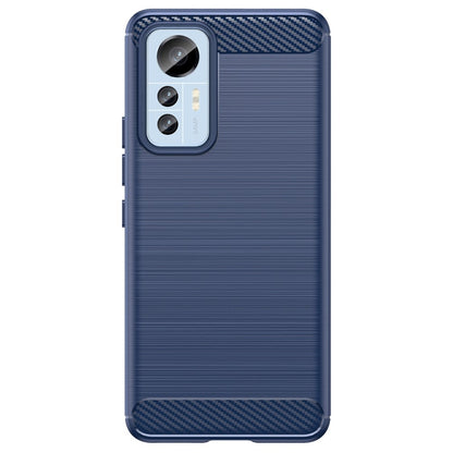 TPU Hülle für Xiaomi 12 LITE Carbon Fiber Skin Brushed Schutzcover Soft Case