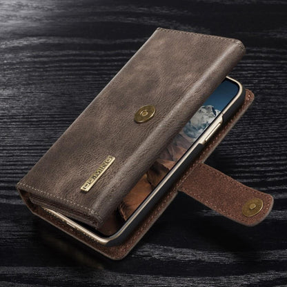 DG.MING Wallet Case für Apple iPhone XS X Echt Leder Brief Tasche 2in1 Etui Hülle