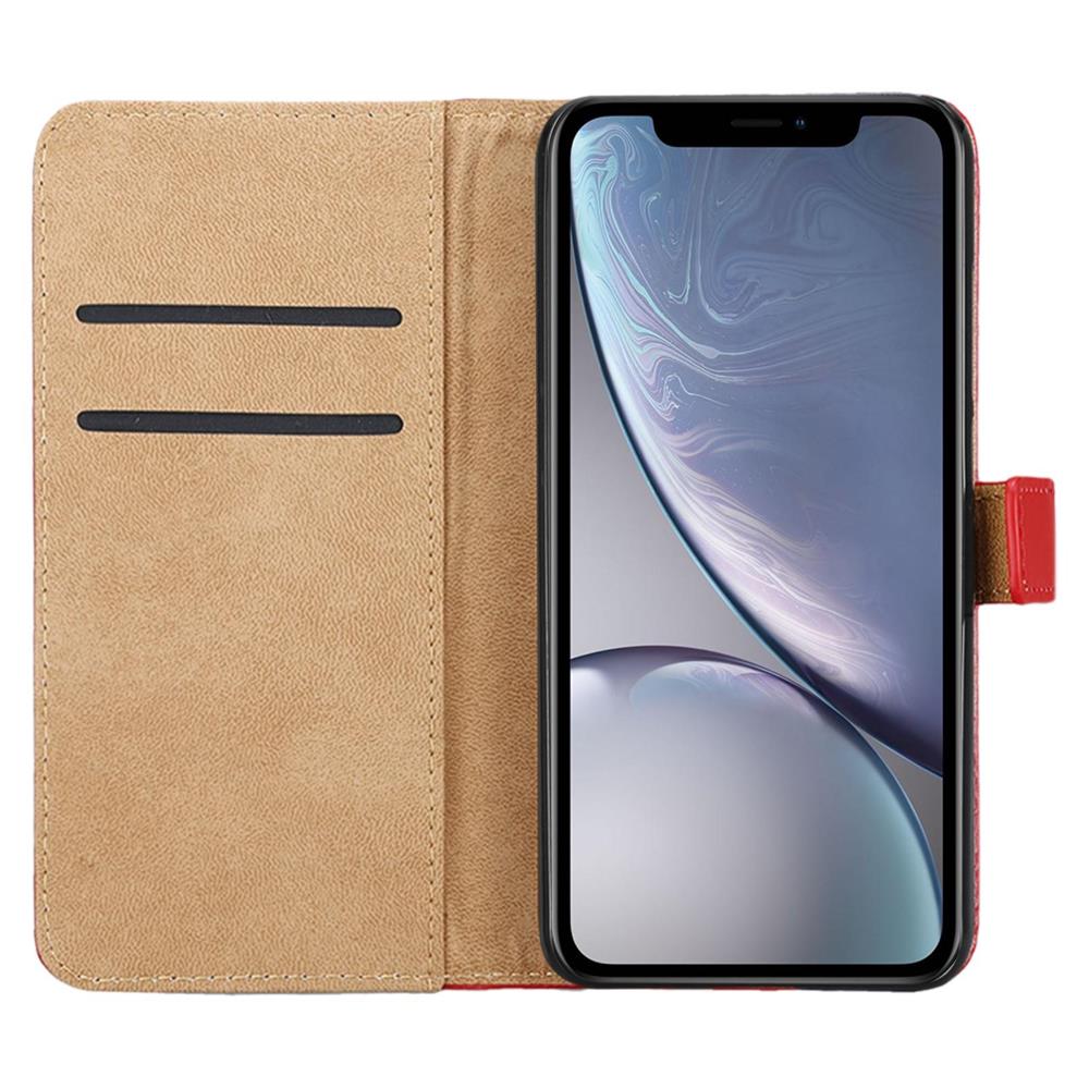 Wallet Case für Apple iPhone XR Genuine Split Echt Leder Tasche