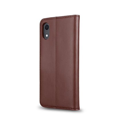 Wallet Case für Apple iPhone XR Genuine Split Echt Leder Tasche