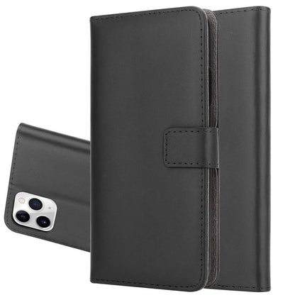 Wallet Case für Apple iPhone 11 PRO MAX Genuine Split Echt Leder Handy Tasche