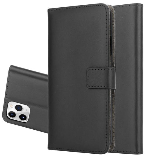 Wallet Case für Apple iPhone 11 PRO MAX Genuine Split Echt Leder Handy Tasche