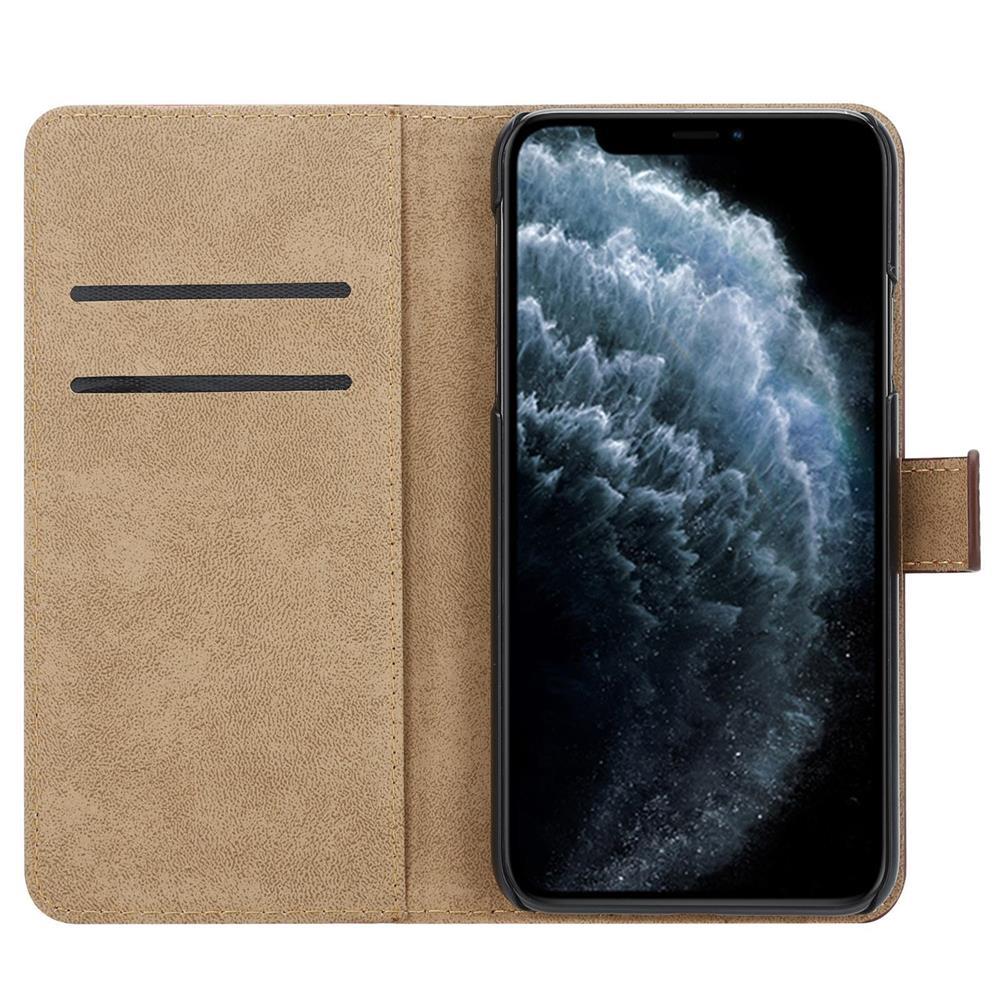 Wallet Case für Apple iPhone 11 PRO MAX Genuine Split Echt Leder Handy Tasche