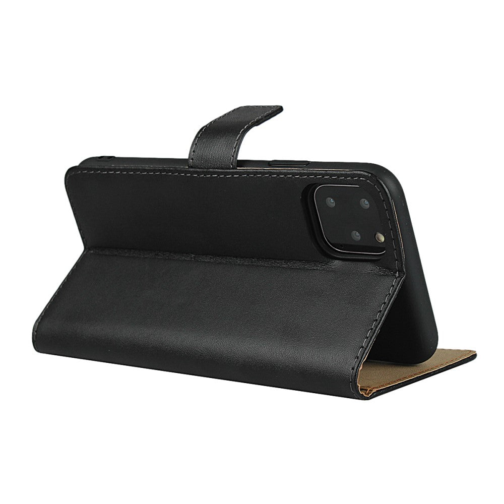 Wallet Case für Apple iPhone 11 PRO MAX TPU Split Echt Leder Tasche Klappetui