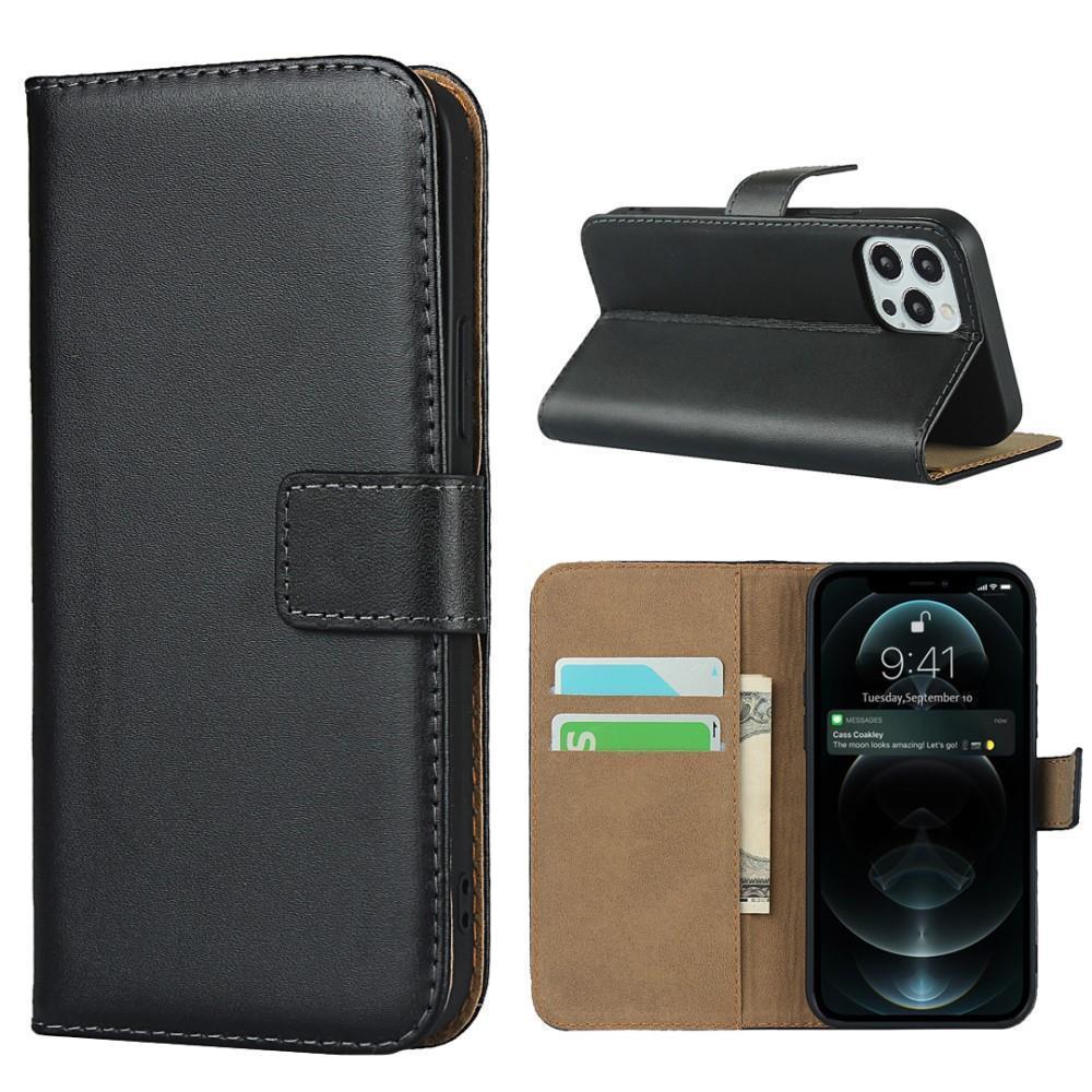 Wallet Case für Apple iPhone 12 12 PRO TPU Split Echt Leder Handy Tasche Hülle