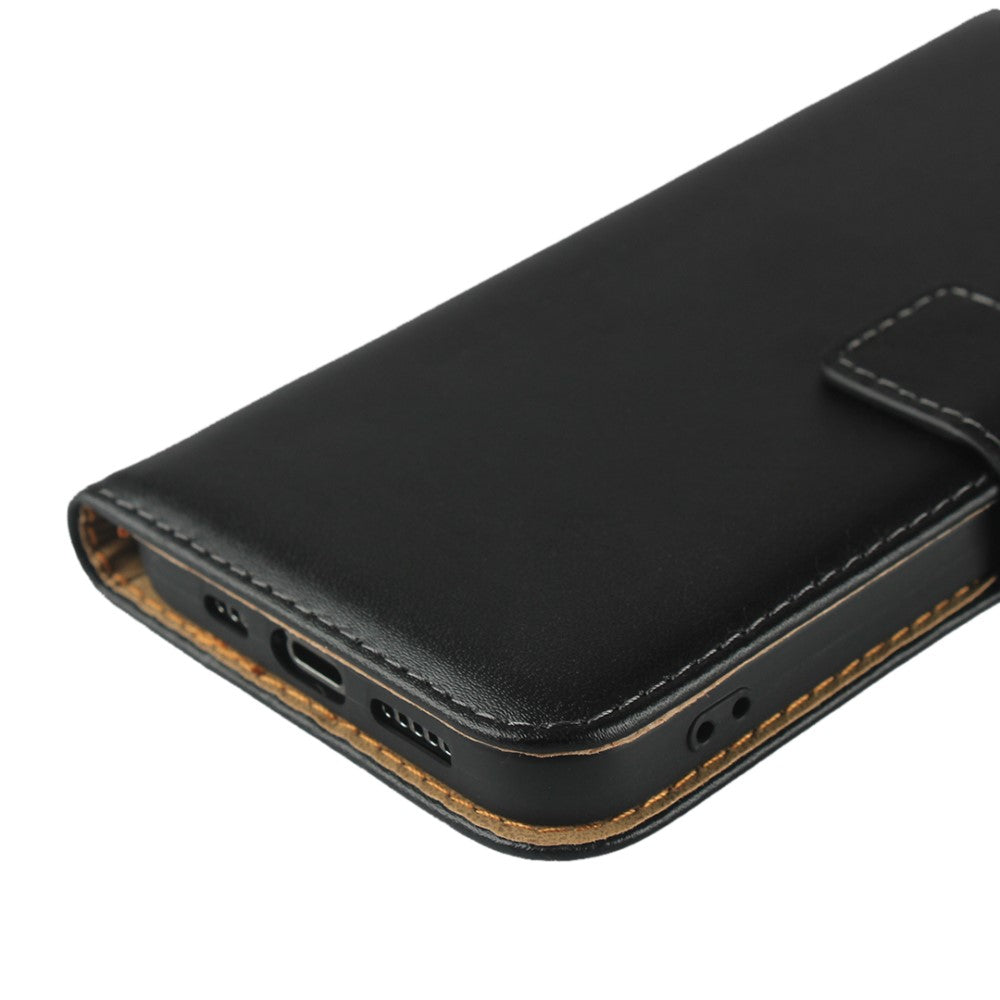 Wallet Case für Apple iPhone 12 12 PRO TPU Split Echt Leder Handy Tasche Hülle