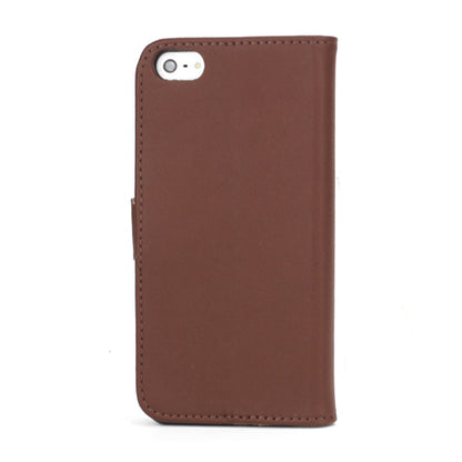 Wallet Case für Apple iPhone SE 5 5S Genuine Split Echt Leder