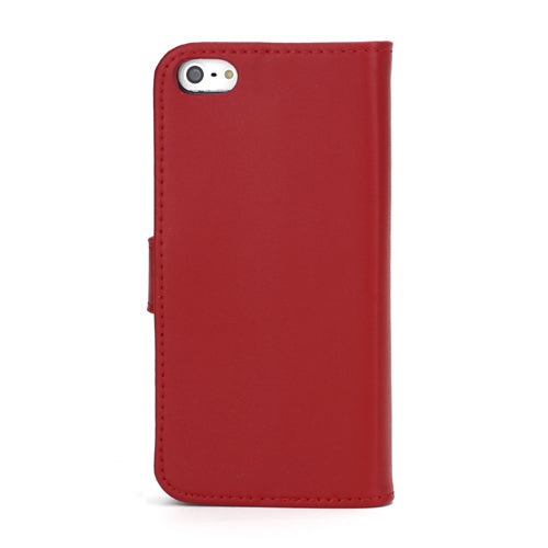 Wallet Case für Apple iPhone SE 5 5S Genuine Split Echt Leder
