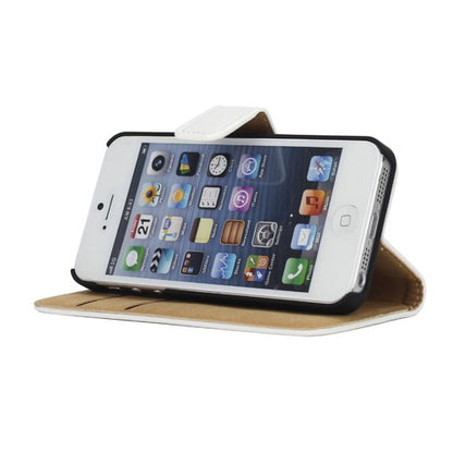 Wallet Case für Apple iPhone SE 5 5S Genuine Split Echt Leder