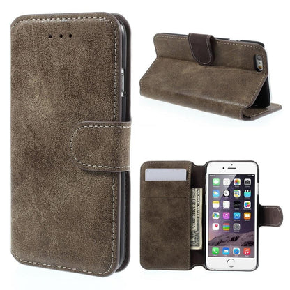 Wallet Case für Apple iPhone 6 6S Handy Tasche Retro Style Antik