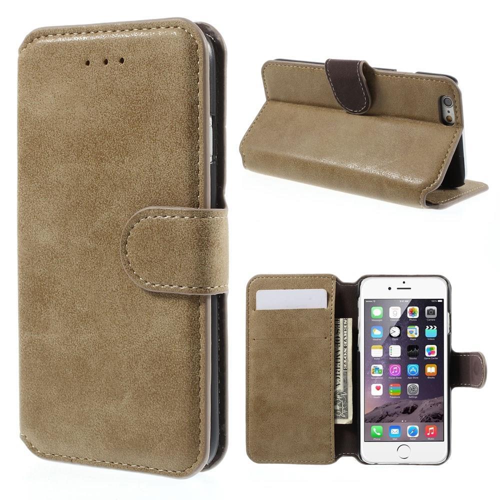 Wallet Case für Apple iPhone 6 6S Handy Tasche Retro Style Antik