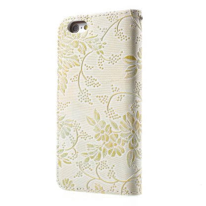 Wallet Case für Apple iPhone 6 6S Handy Tasche Elegant Flowers Blumen Muster