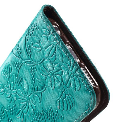 Wallet Case für Apple iPhone 6 6S Handy Tasche Elegant Flowers Blumen Muster