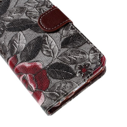 Wallet Case für Apple iPhone 6 6S Handy Tasche Elegant Flowers Book Etui