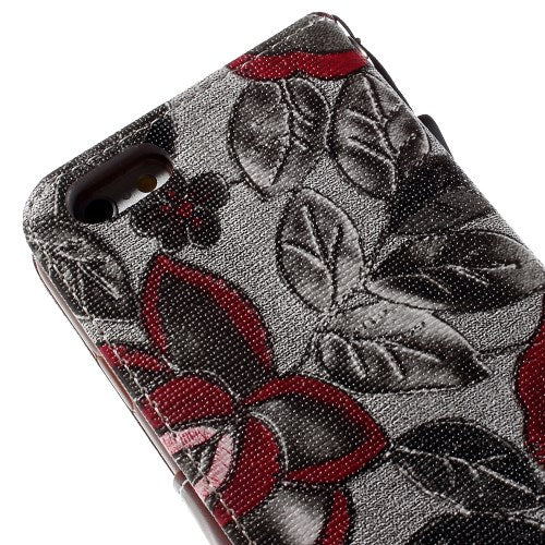 Wallet Case für Apple iPhone 6 6S Handy Tasche Elegant Flowers Book Etui