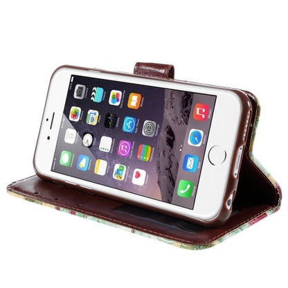 Wallet Case für Apple iPhone 6 6S Handy Tasche Elegant Flowers Book Etui