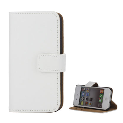 Wallet Case für Apple iPhone 4 4S Genuine Split Echt Leder